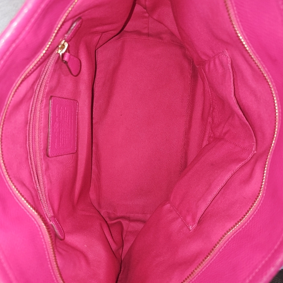 Coach Signature Luxury F34104 Leather Tote Khaki/Carol - Picture 13 of 16